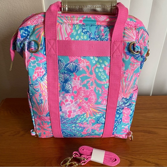 Lilly Pulitzer Backpack Cooler Splendor in the Sand - Picture 2 of 12